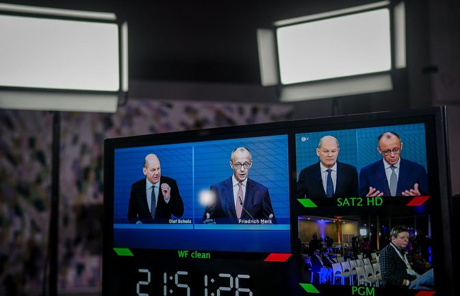 Im Talk von Caren Miosga folgte dem TV-Duell prompt die Analyse.<span class='image-autor'>Foto: dpa/Kay Nietfeld</span>