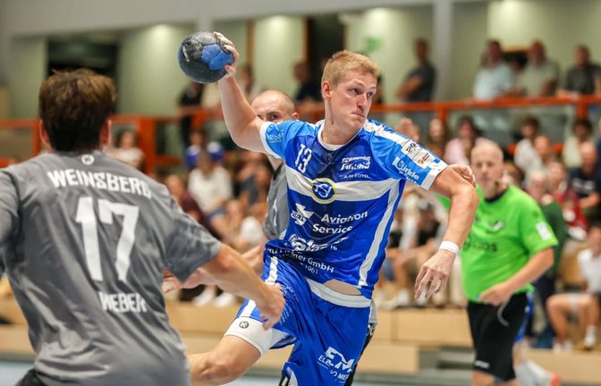 Lukas Lehmkühler hat bereits im ersten Ligaspiel gezeigt, wie wichtig er im Team des Aufsteigers TSV Schmiden ist.<span class='image-autor'>Günter Schmid</span>