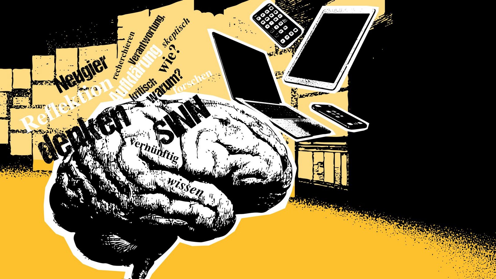 Bilder auf Bildschirmen statt Buchstaben in Texten – die digitale Welt fördert das Denken nicht.Foto: Björn Locke Bilder auf Bildschirmen statt Buchstaben in Texten – die digitale Welt fördert das Denken nicht.Foto: Björn Locke