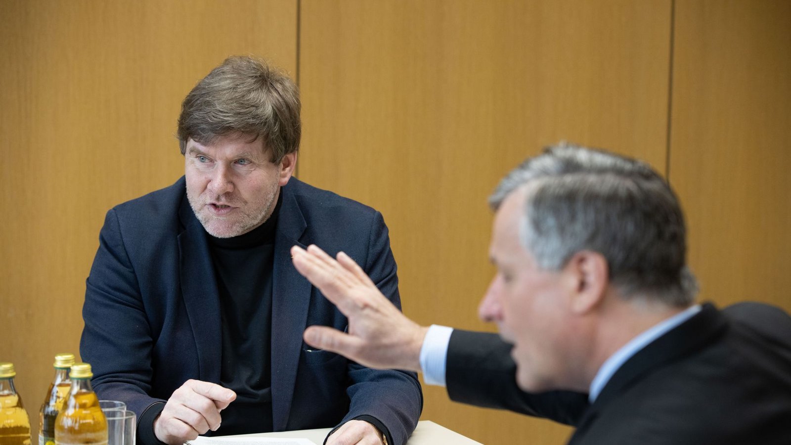 Sind nicht immer einer Meinung: Markus Rösler (li.) von den Grünen und Hans-Ulrich Rülke (r.) von der FDPFoto: Lichtgut//Leif-Hendrik Piechowski Sind nicht immer einer Meinung: Markus Rösler (li.) von den Grünen und Hans-Ulrich Rülke (r.) von der FDPFoto: Lichtgut//Leif-Hendrik Piechowski