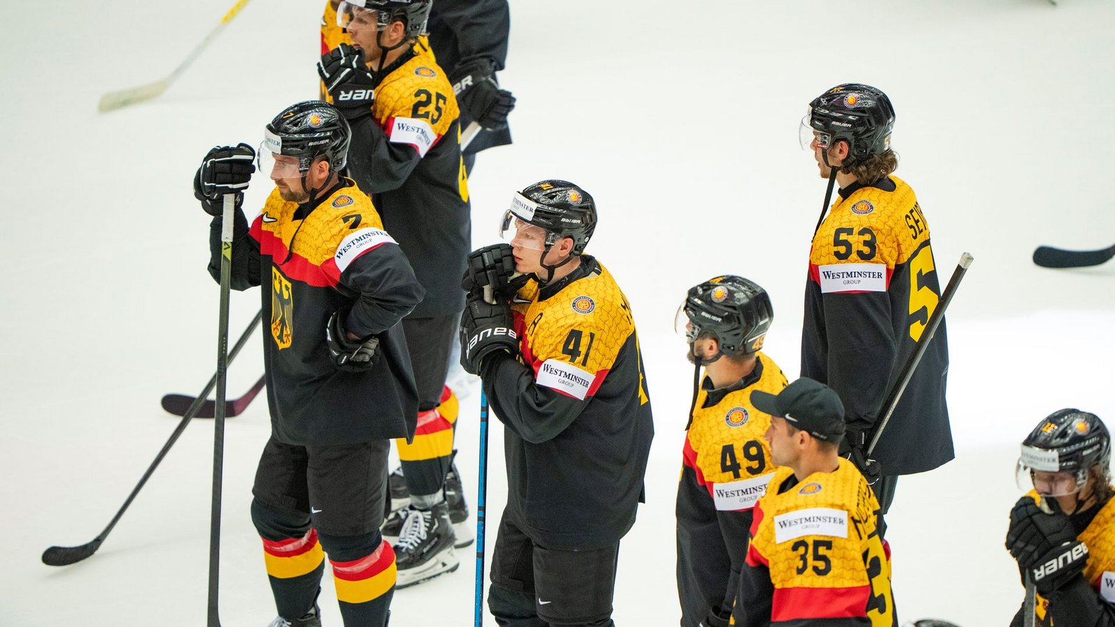 Bereits im vergangenen Jahr schied die Eishockey-Nationalmannschaft nach der Vorrunde aus.Foto: Bo Amstrup/Ritzau Scanpix Foto/dpa
