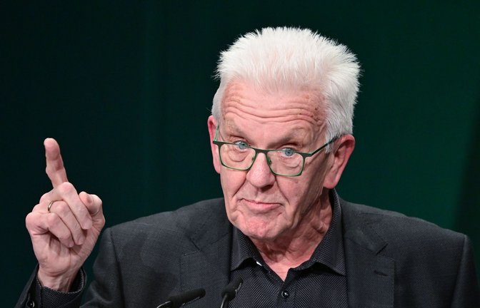 Ministerpräsident Winfried Kretschmann (Grüne) eröffnete den Landesparteitag der Grünen in Ludwigsburg.<span class='image-autor'>Foto: Bernd Weißbrod/dpa</span>