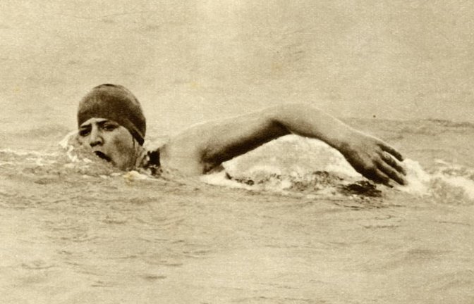 Gertrude Ederle in ihrem Element<span class='image-autor'>Imago/Heritage Images</span>