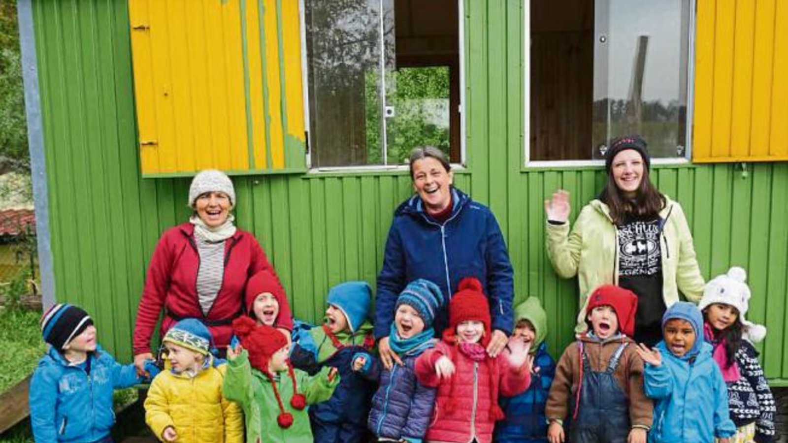 Der Naturkindergarten Kleine Wölfe freut sich schon auf den Vaihinger Weihnachtsmarkt am 26. November, bei dem er mit seinem Weihnachtswinterwald präsent ist.  Foto: p
