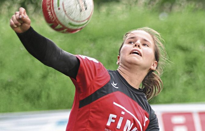 Eva Winkler und ihre Mannschaftskameradinnen des TV Vaihingen fahren gut vorbereitet zu den Aufstiegsspielen in die 1. Bundesliga Süd nach Bad Staffelstein. Foto: Nachreiner