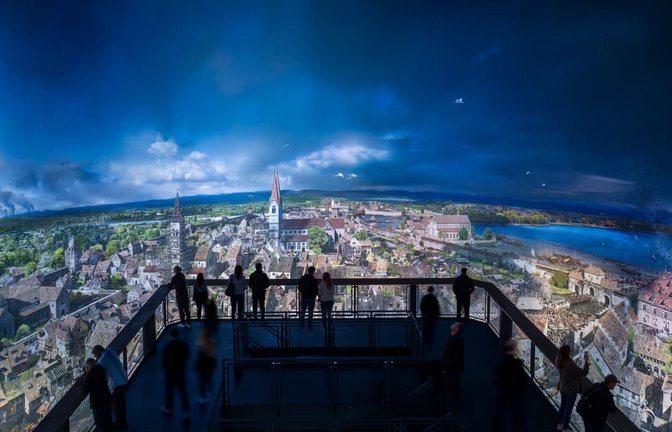 Blick von der obersten Panorama-Plattform auf das  Konstanz des 15. Jahrhunderts<span class='image-autor'>Asisi</span>