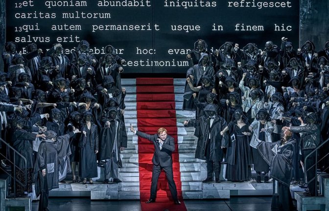 Auf jeden Fall laut: Andreas Schager singt den Titelhelden in Richard Wagners Oper „Rienzi, der letzte der Tribunen“.<span class='image-autor'>Enrico Nawrath/Bayreuther Festspiele/dpa</span>