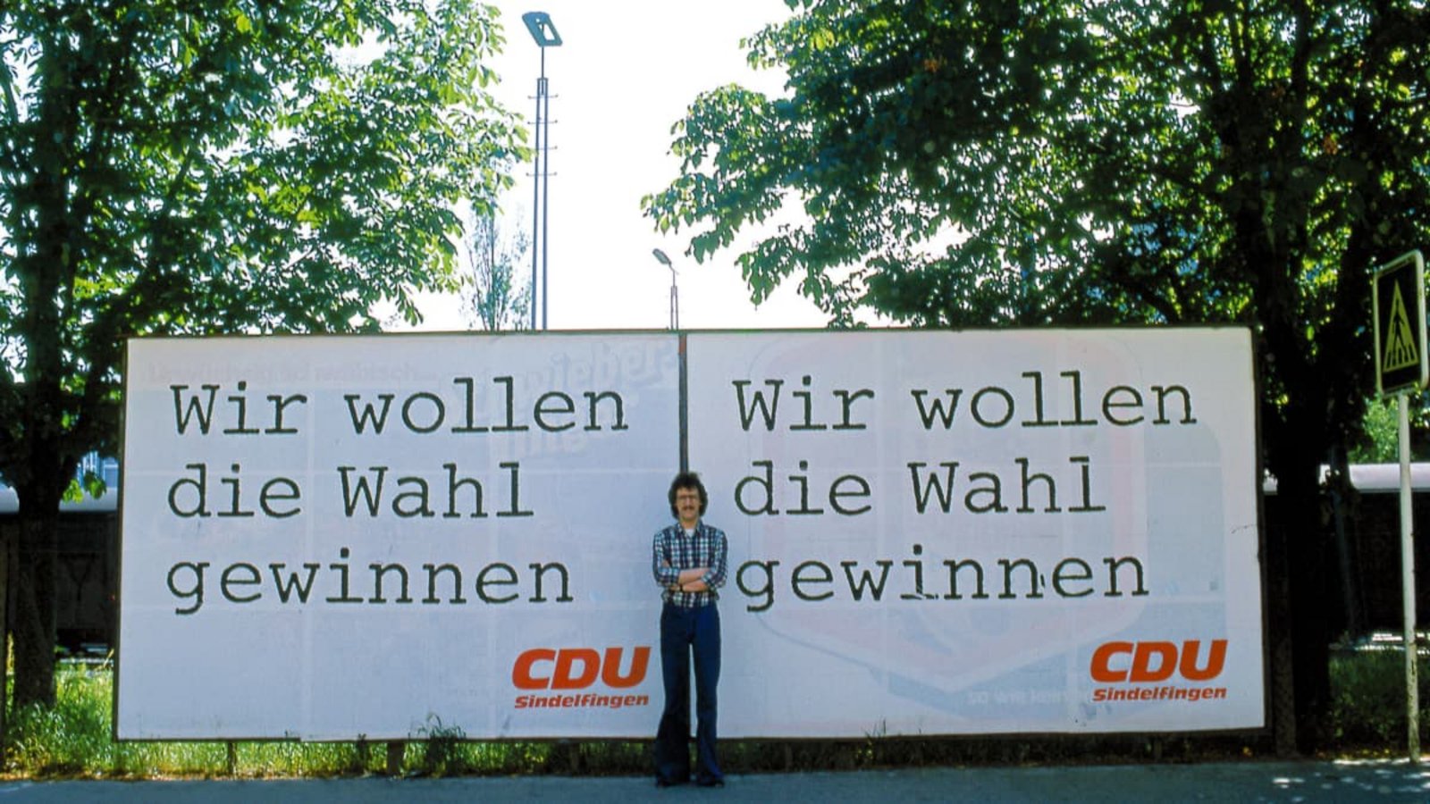 Aus der Not geboren: CDU-Plakat zur Kommunalwahl 1975 in SindelfingenPetra Kahlenberg Aus der Not geboren: CDU-Plakat zur Kommunalwahl 1975 in SindelfingenPetra Kahlenberg