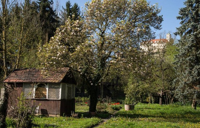 Vaihingens Bürgergärten mit Blick auf Schloss Kaltenstein.  <span class='image-autor'>Foto: p</span>