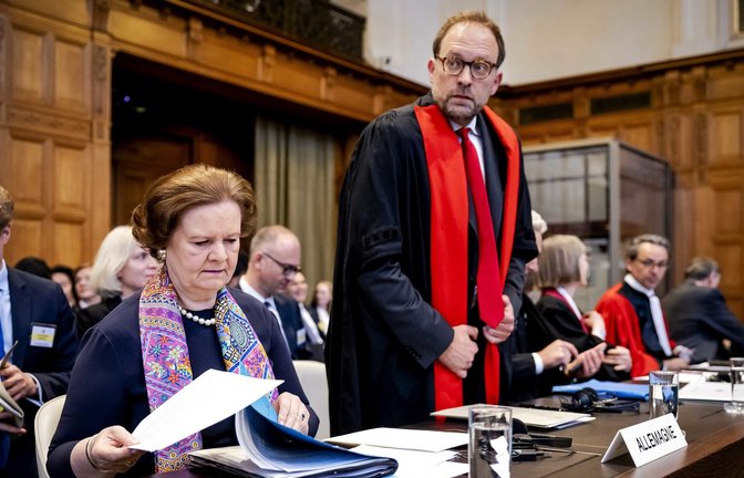 Nicaragua warf Deutschland durch Waffenlieferungen an Israel Beihilfe zum Völkermord vor. (Archivbild)<span class='image-autor'>Foto: dpa/Robin Van Lonkhuijsen</span>