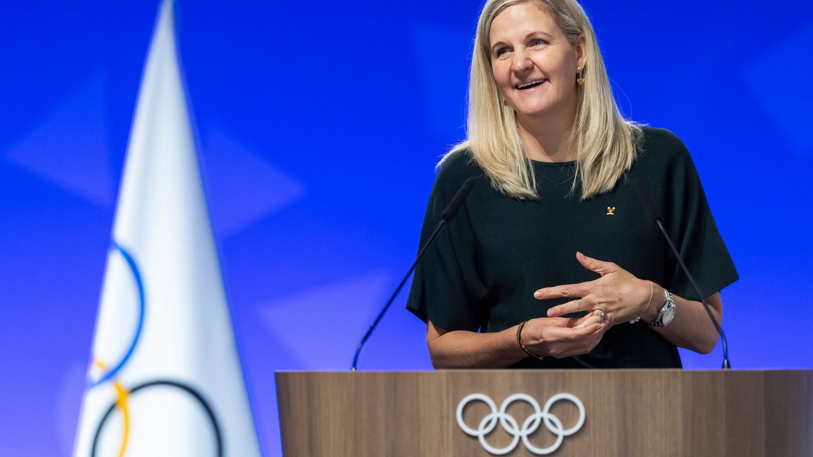 Kirsty Coventry rechnet mit einer Auszahlung der Prämien binnen sechs Monaten.Foto: Cyril Zingaro/KEYSTONE/dpa Kirsty Coventry rechnet mit einer Auszahlung der Prämien binnen sechs Monaten.Foto: Cyril Zingaro/KEYSTONE/dpa