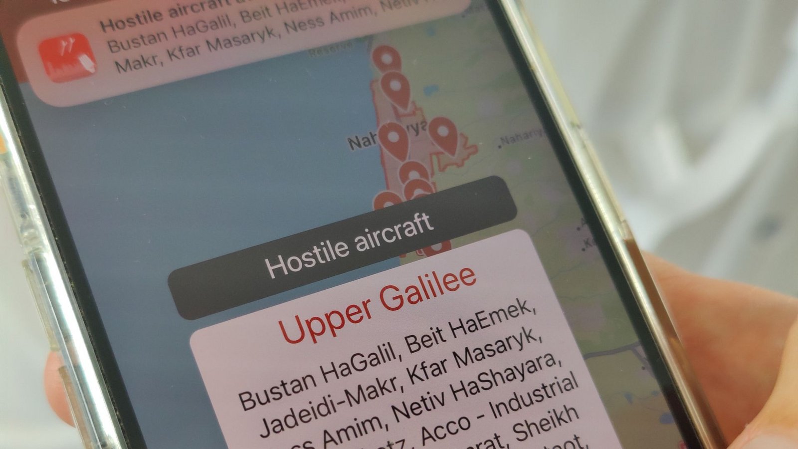 Die  israelische Warn-App gibt Alarm für das Oberere Galilea, wo auch Haifa liegt. Dort soll die zehn Monate alte Katharina aufwachsen.Foto: /Hilke Lorenz