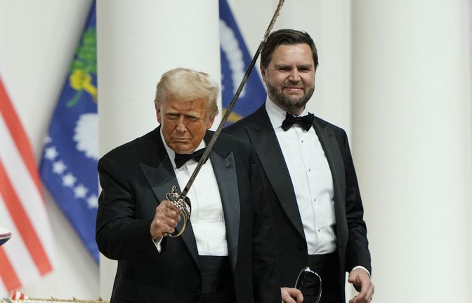 US-Präsident Donald Trump (links) und sein Stellvertreter JD Vance bei ihrer Amtseinführung.<span class='image-autor'>Foto: picture alliance/dpa/AP</span>