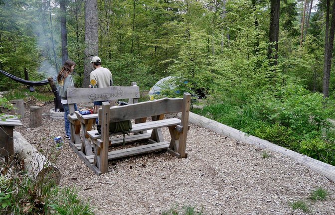 Das Trekking-Camp bei Sigmaringen bietet Platz für zwei Zelte.<span class='image-autor'>Foto: Maximilian Kroh</span>