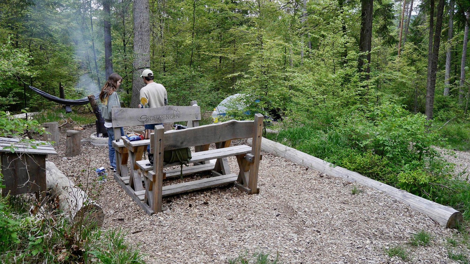Das Trekking-Camp bei Sigmaringen bietet Platz für zwei Zelte.Foto: Maximilian Kroh Das Trekking-Camp bei Sigmaringen bietet Platz für zwei Zelte.Foto: Maximilian Kroh