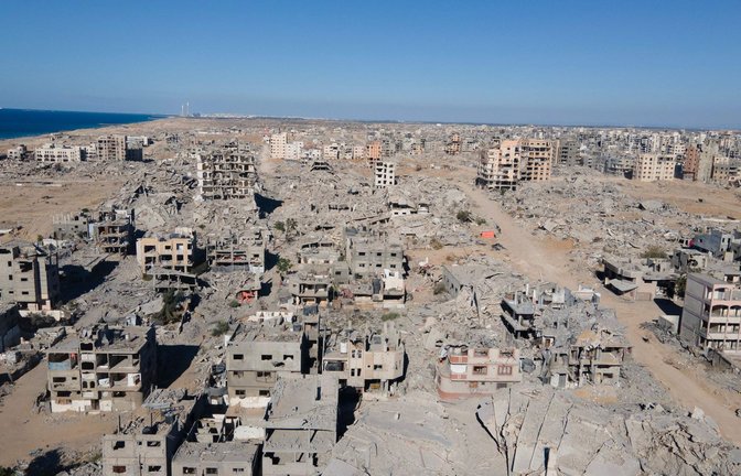 Nach zwei Jahren Krieg sind Teile des Gazastreifens komplett zerstört.<span class='image-autor'>Foto: AFP</span>