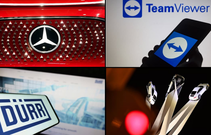 Ob traditionsreiche Autobauer wie Mercedes und Porsche oder Werte wie TeamViewer und Dürr – viele Unternehmen der heimischen Wirtschaft haben an der Börse massiv an Wert verloren.<span class='image-autor'>Imago</span>