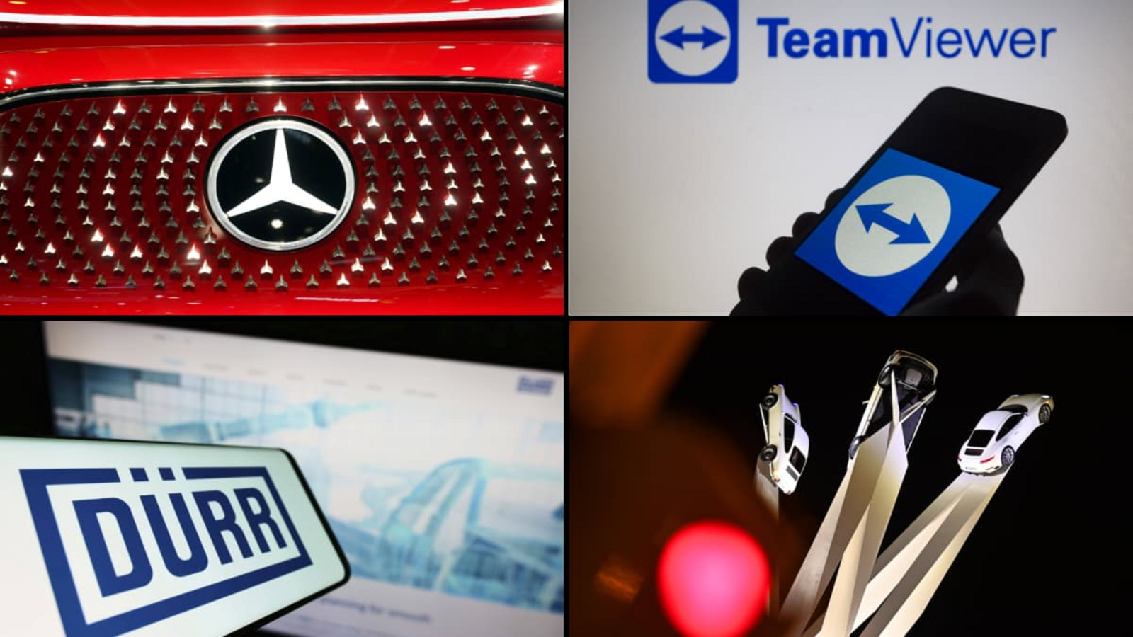 Ob traditionsreiche Autobauer wie Mercedes und Porsche oder Werte wie TeamViewer und Dürr – viele Unternehmen der heimischen Wirtschaft haben an der Börse massiv an Wert verloren.Imago