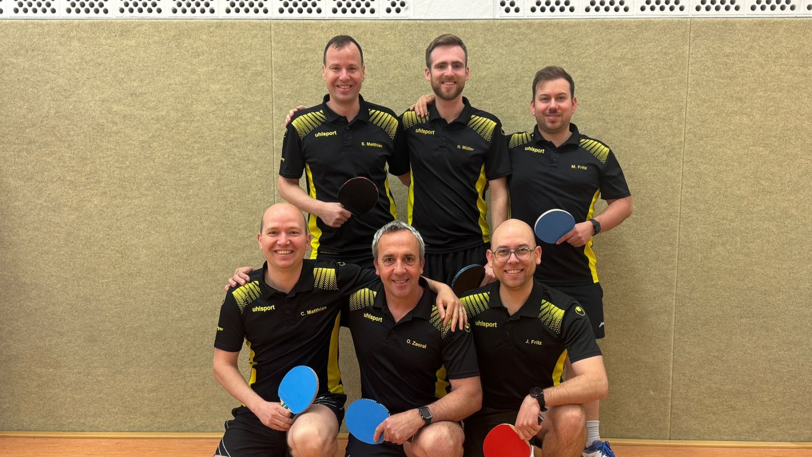 Eine eingespielte Truppe sind Sebastian Matthias (hinten von link), Niklas Müller, Martin Fritz, Christian Matthias (vorne von links), Olaf Zaoral und Johannes Fritz. Foto: privat