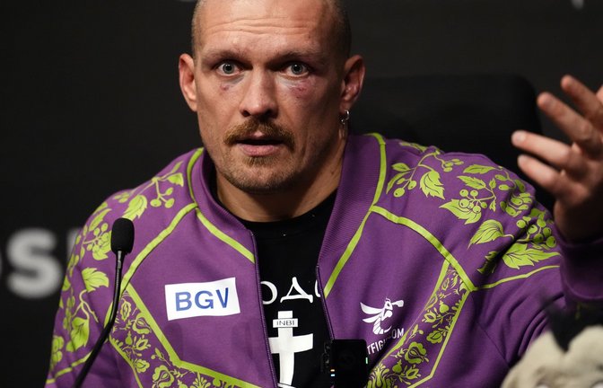 Usyk nach seinem WM-Sieg gegen Fury. (Archivbild)<span class='image-autor'>Foto: Nick Potts/PA Wire/dpa</span>