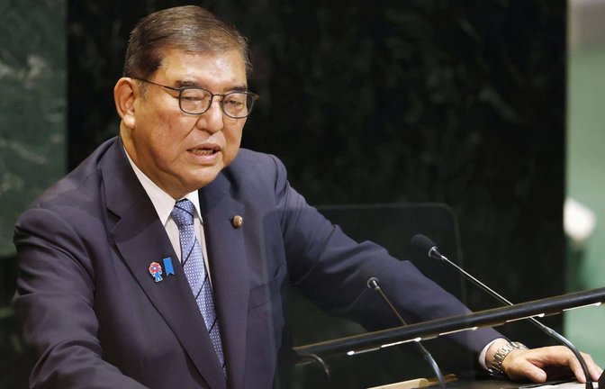 Auch Japans Regierungschef Shigeru Ishiba hat in Aussicht gestellt, Palästina als Staat anzuerkennen. (Archivbild).<span class='image-autor'>Foto: IMAGO/Kyodo News</span>
