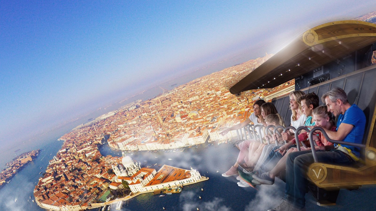 Unter dem Motto des fliegenden Theaters können sich Besucher des „Voletarium“ der Illusion hingeben, über den Dächern von Venedig zu fliegen. Die Attraktion hat traditionell eine große Fangemeinschaft.Foto: Europapark Unter dem Motto des fliegenden Theaters können sich Besucher des „Voletarium“ der Illusion hingeben, über den Dächern von Venedig zu fliegen. Die Attraktion hat traditionell eine große Fangemeinschaft.Foto: Europapark