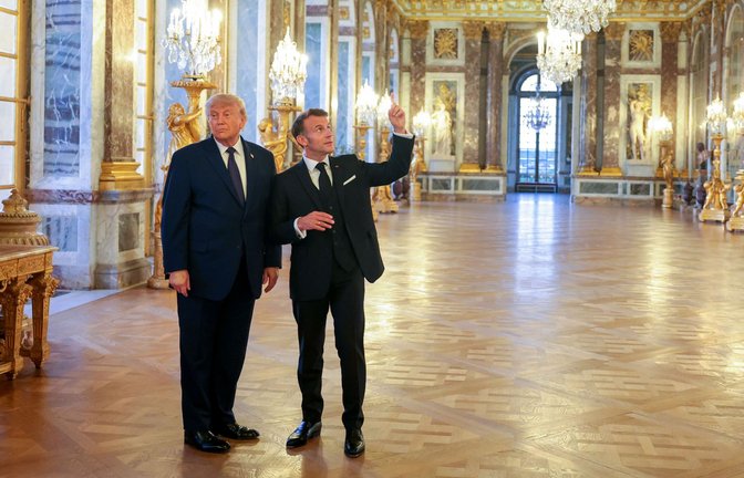 Schlossführung mit Geschichtsstunde für den 47. Präsidenten der USA.<span class='image-autor'>Foto: Anna Moneymaker/Pool Getty Image/Anna Moneymaker</span>