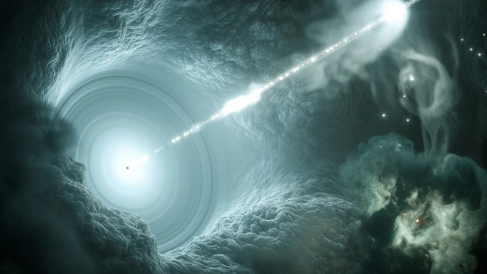 Blazare sind Vertreter der Aktiven Galaktischen Kerne. Sie gehören hier zu den spektakulärsten und stärksten Repräsentanten.Foto: DESY/Science Communication Lab Blazare sind Vertreter der Aktiven Galaktischen Kerne. Sie gehören hier zu den spektakulärsten und stärksten Repräsentanten.Foto: DESY/Science Communication Lab