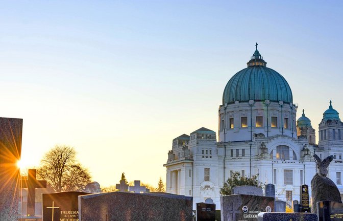 300 000 Gräber beherbergt der Zentralfriedhof in Wien,  das ist europäische Spitze.<span class='image-autor'>Foto: imago images/Volker Preußer</span>