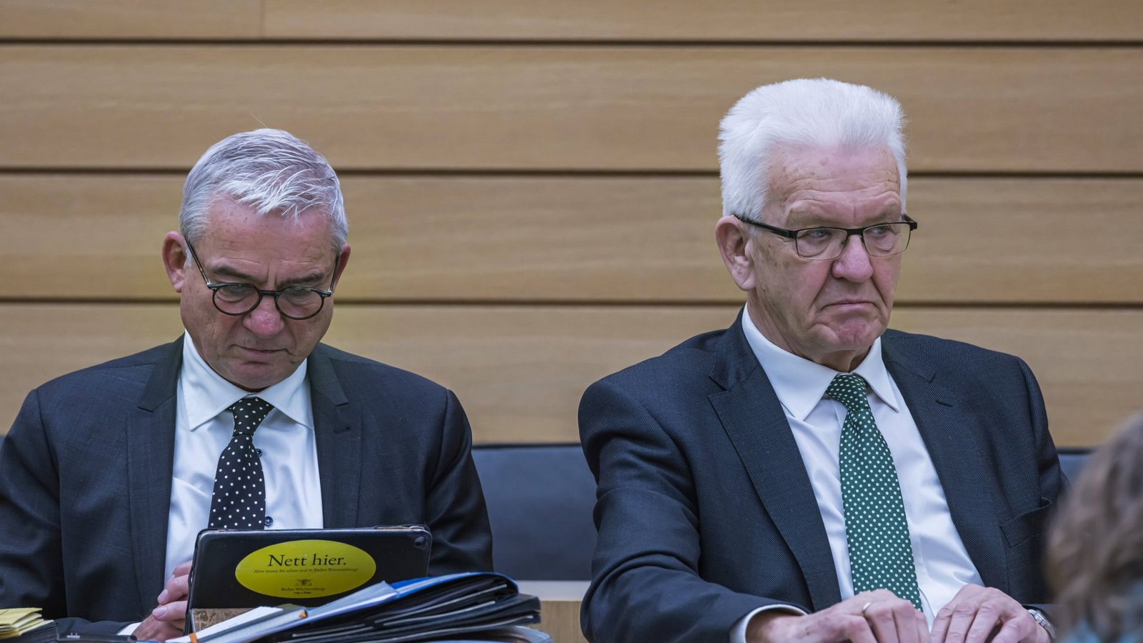 Zwei Männer auf der Zielgeraden ihrer politischen Karriere: Thomas Strobl (CDU) und Winfried Kretschmann (Grüne)Foto: imago/Arnulf Hettrich Zwei Männer auf der Zielgeraden ihrer politischen Karriere: Thomas Strobl (CDU) und Winfried Kretschmann (Grüne)Foto: imago/Arnulf Hettrich