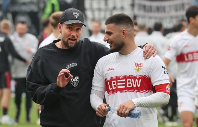 Der VfB-Trainer Sebastian Hoeneß steht voll zu seinem Kapitän Deniz Undav.<span class='image-autor'>Baumann/Hansi Britsch</span>