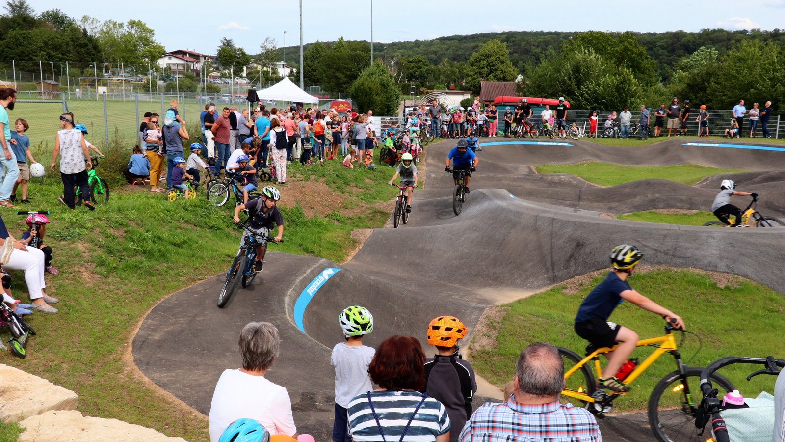 Eine Pumptrack, ähnlich wie hier in Oberriexingen, soll in Schützingen gebaut werden. Für Diskussion sorgen die Kosten.  Archivfoto: VKZ/Gergen