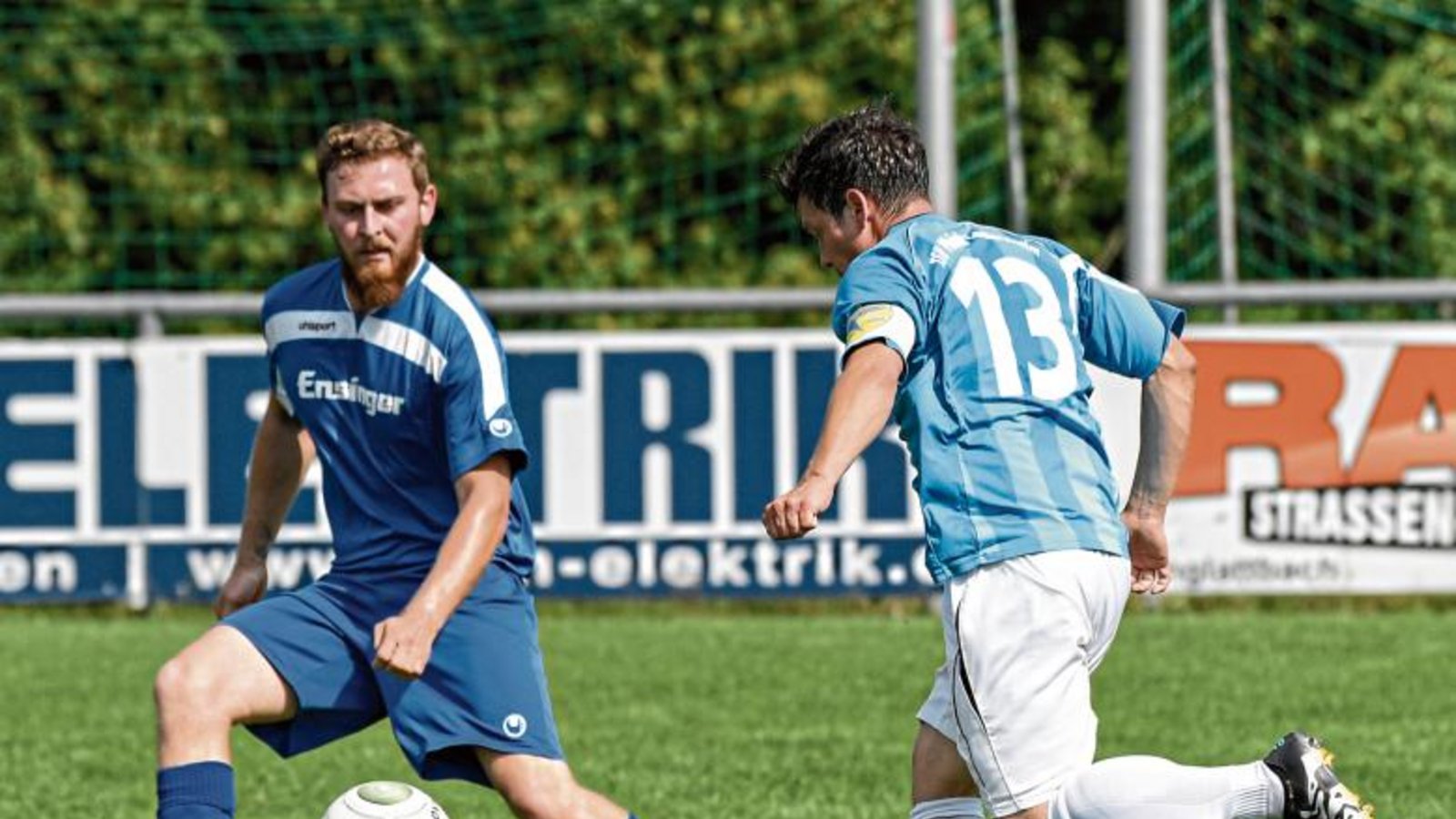 Robin Bahnmaier (links) ist beim FC Gündelbach auf der linken Außenverteidigerposition kaum zu ersetzen. Foto: Leitner
