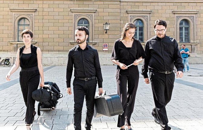 Das junge Ensemble Caladrius aus München ist mit seiner originellen Besetzung aus Blockflöten, verschiedenen Lauteninstrumenten, Violone und Cembalo bei „Mühlacker Concerto“ zu Gast.  Foto: p