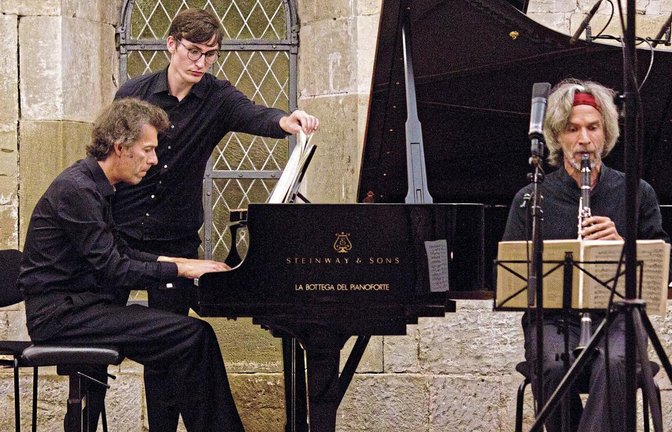 Bernd Glemser (Flügel) und Dimitri Ashkenazy (Klarinette) gestalteten das Klosterkonzert. Foto: Friedrich