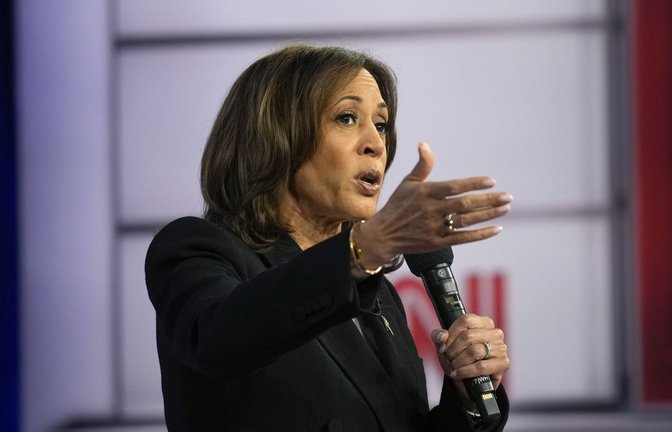 Kamala Harris gab sich vor der Wahl siegessicher.<span class='image-autor'>Foto: AP/dpa/Matt Rourke</span>