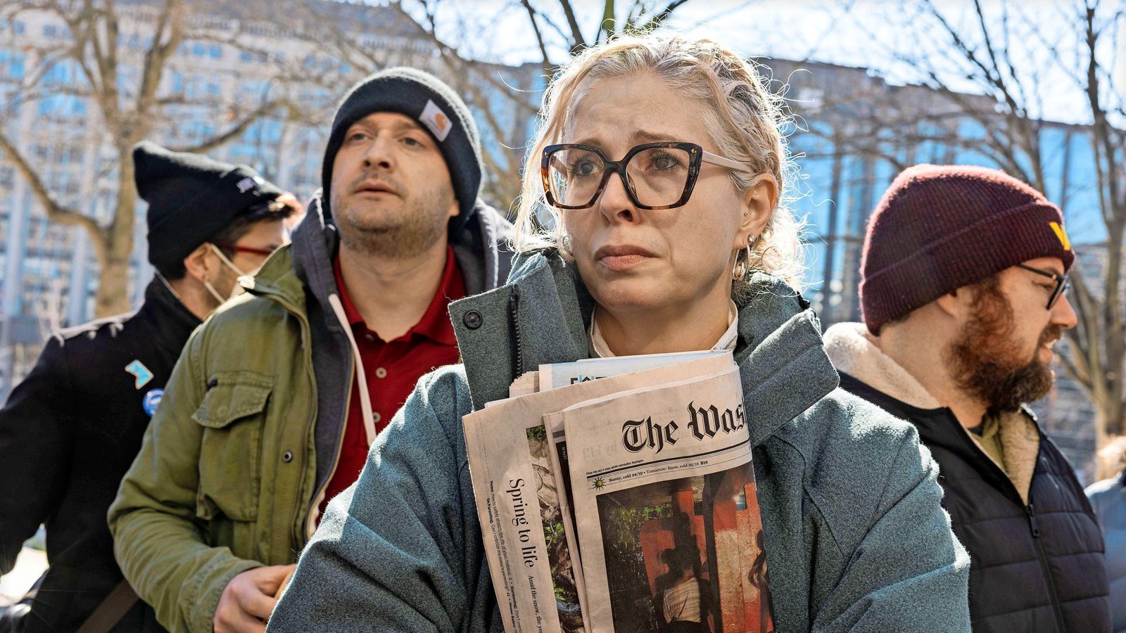 Die Belegschaft der Zeitung protestiert gegen die Kürzungen.Foto: imago/Sopa Images