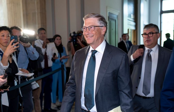 War mit von der Partie: Microsoft-Gründer Bill Gates.<span class='image-autor'>Foto: J. Scott Applewhite/AP/dpa</span>