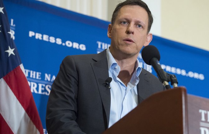 Der US-Finanzinvestor Peter Thiel gründete das auf Überwachungs- und Sicherheitstechnik spezialisierte Unternehmen Palantir.<span class='image-autor'>Foto: AFP</span>