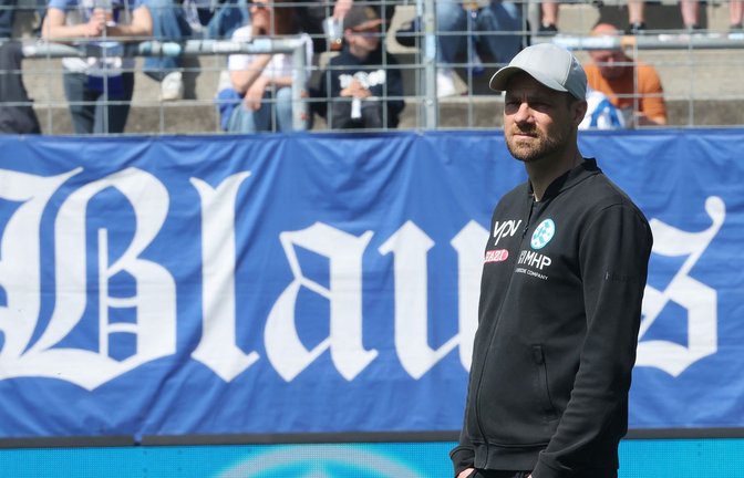 Kickers-Trainer Marco Wildersinn konnte beim 0:3 gegen den FSV Frankfurt keine Pluspunkte sammeln.<span class='image-autor'>Foto: Baumann/Hansi Britsch</span>