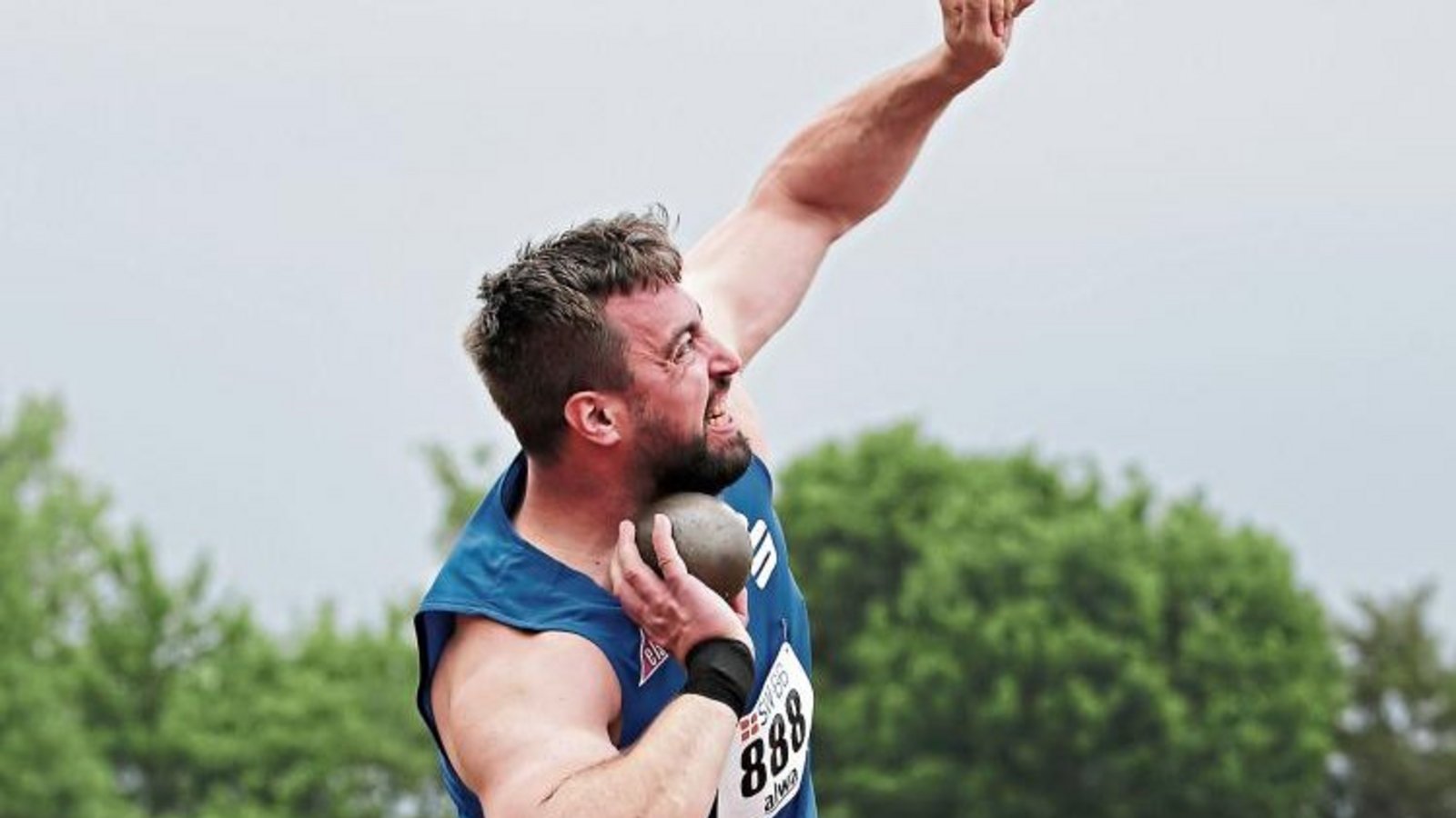 Kugelstoßer Tobias Dahm (VfL Sindelfingen) findet immer wieder den Weg zum Sportfest an Himmelfahrt in Bönnigheim. Foto: Baumann Kugelstoßer Tobias Dahm (VfL Sindelfingen) findet immer wieder den Weg zum Sportfest an Himmelfahrt in Bönnigheim. Foto: Baumann