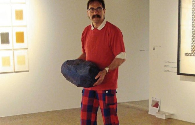 Eugen Schütz präsentiert seine Kunst in Venedig.  Foto: p