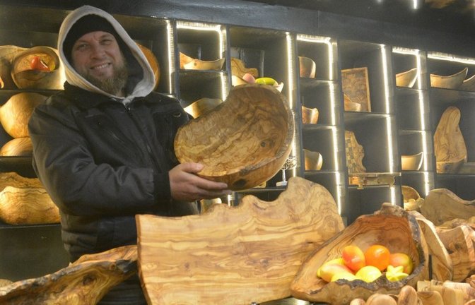Neuer Stand beim Martinimarkt.