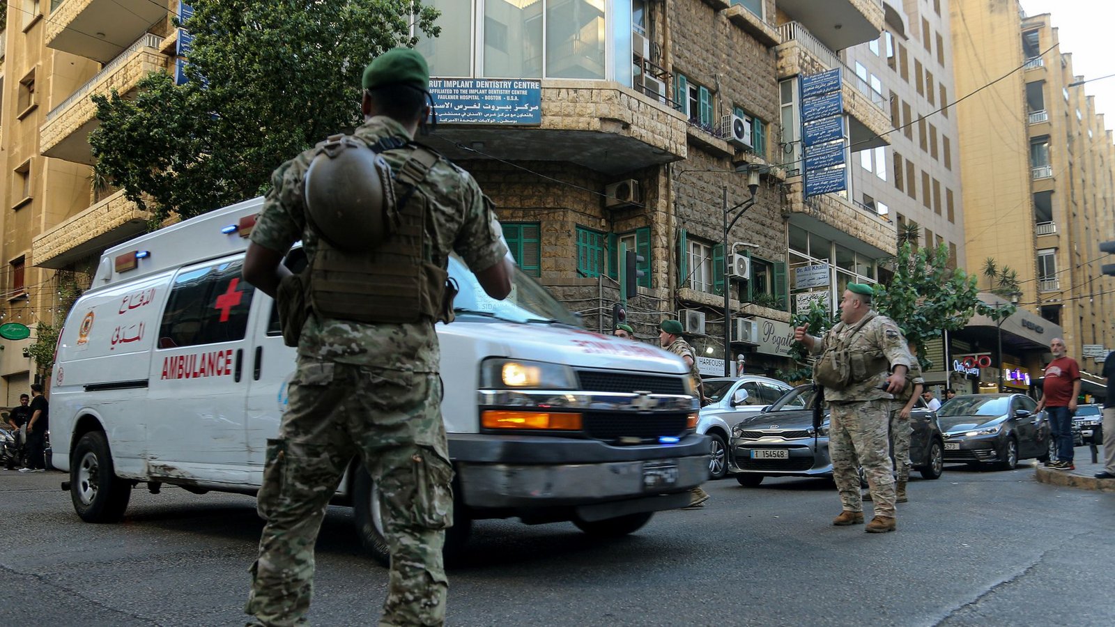Alarmstimmung nach den Anschlägen in Beirut.Foto: dpa/Marwan Naamani