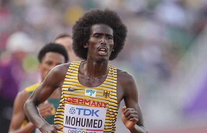 Der 23-jährige Läufer Mohamed Mohumed ist bei der WM in Eugene ausgeschieden.<span class='image-autor'>Foto: Michael Kappeler/dpa</span>