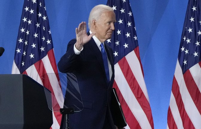 Zieht sich US-Präsident Joe Biden aus dem Wahlkampf in den USA zurück?<span class='image-autor'>Foto: dpa/Jacquelyn Martin</span>