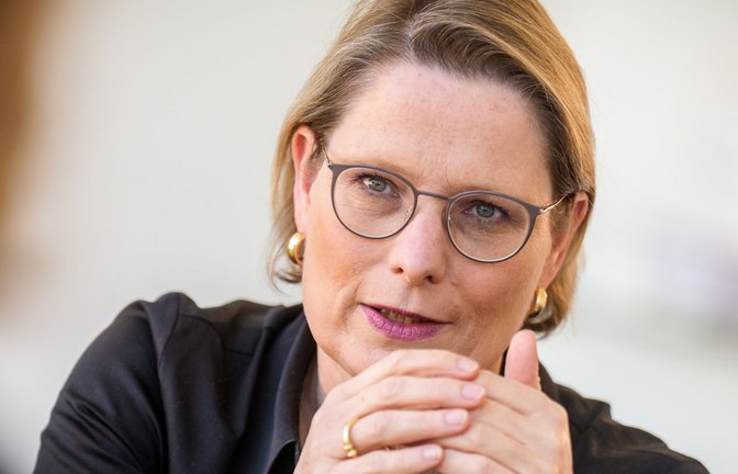 Bundesjustizministerin Stefanie Hubig (SPD) arbeitet an einem digitalen Gewaltschutzgesetz.<span class='image-autor'>Foto: Michael Kappeler/dpa</span>