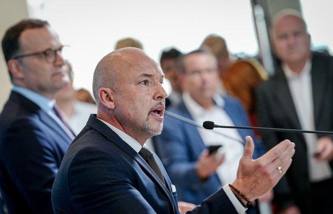 CSU-Landesgruppenchef Alexander Hoffmann reagierte zurückhaltend auf das Gesprächsangebot der Grünen.<span class='image-autor'>Foto: Kay Nietfeld/dpa</span>