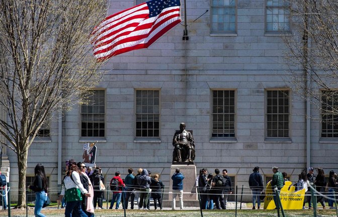 Demonstranten in Harvard<span class='image-autor'>Foto: &nbsp;</span>