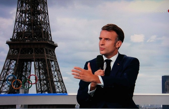 Der französische Präsident Emmanuel Macron<span class='image-autor'>Foto: dpa/Ludovic Marin</span>